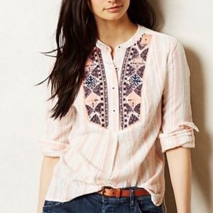 Anthro Holding Horses Mesa Peasant Top XS